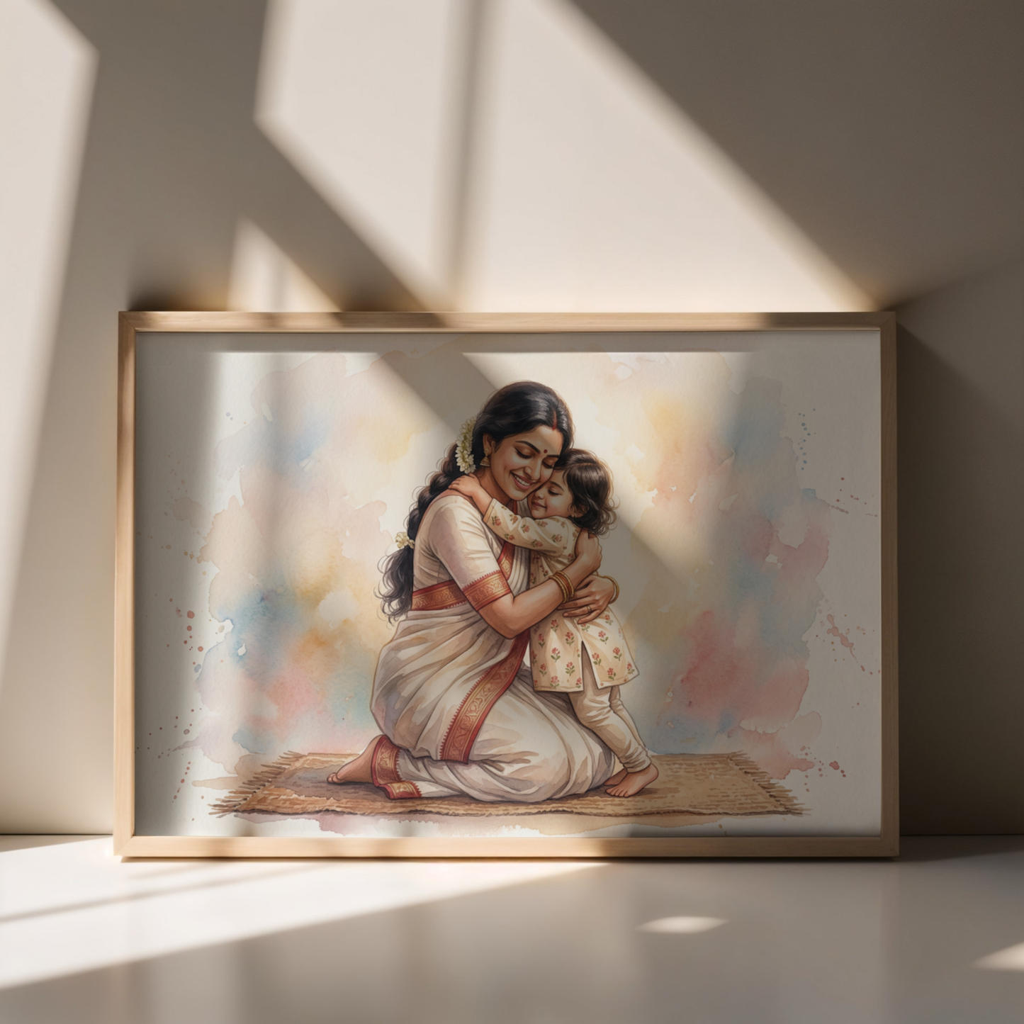 Amma's Wall Mother Child Sentimental Portrait Print