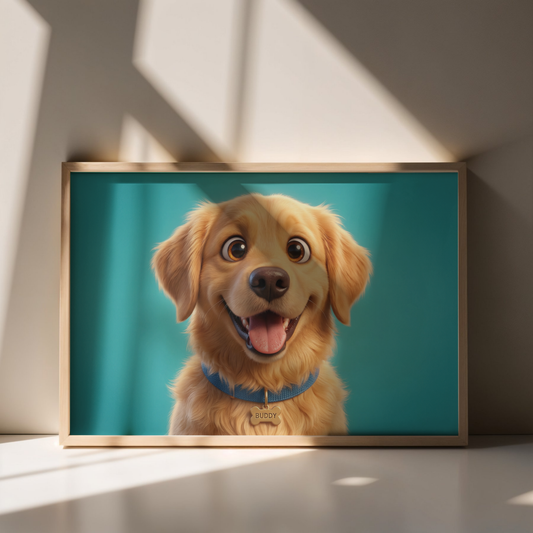 Pawsome Toon Custom Pet Cartoon Character Print