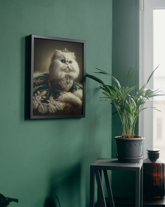 Lord of the Paws Royal Pet Portrait in Regal Oil Painting Style